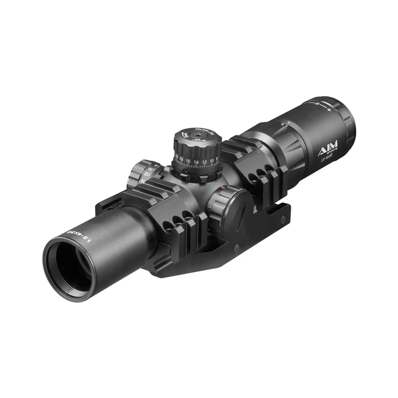 1.5-4X30 TRI ILL. CQB SCOPE WITH LOCKING TURRETS/MIL-DOT