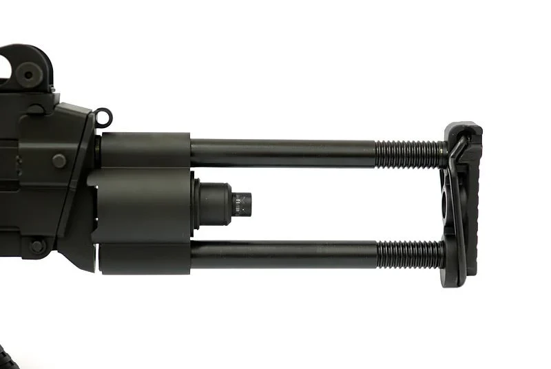 A&K M249 SAW Para Steel Body AEG LMG w/ Reinforced Gearbox  (Tan) - Image 7
