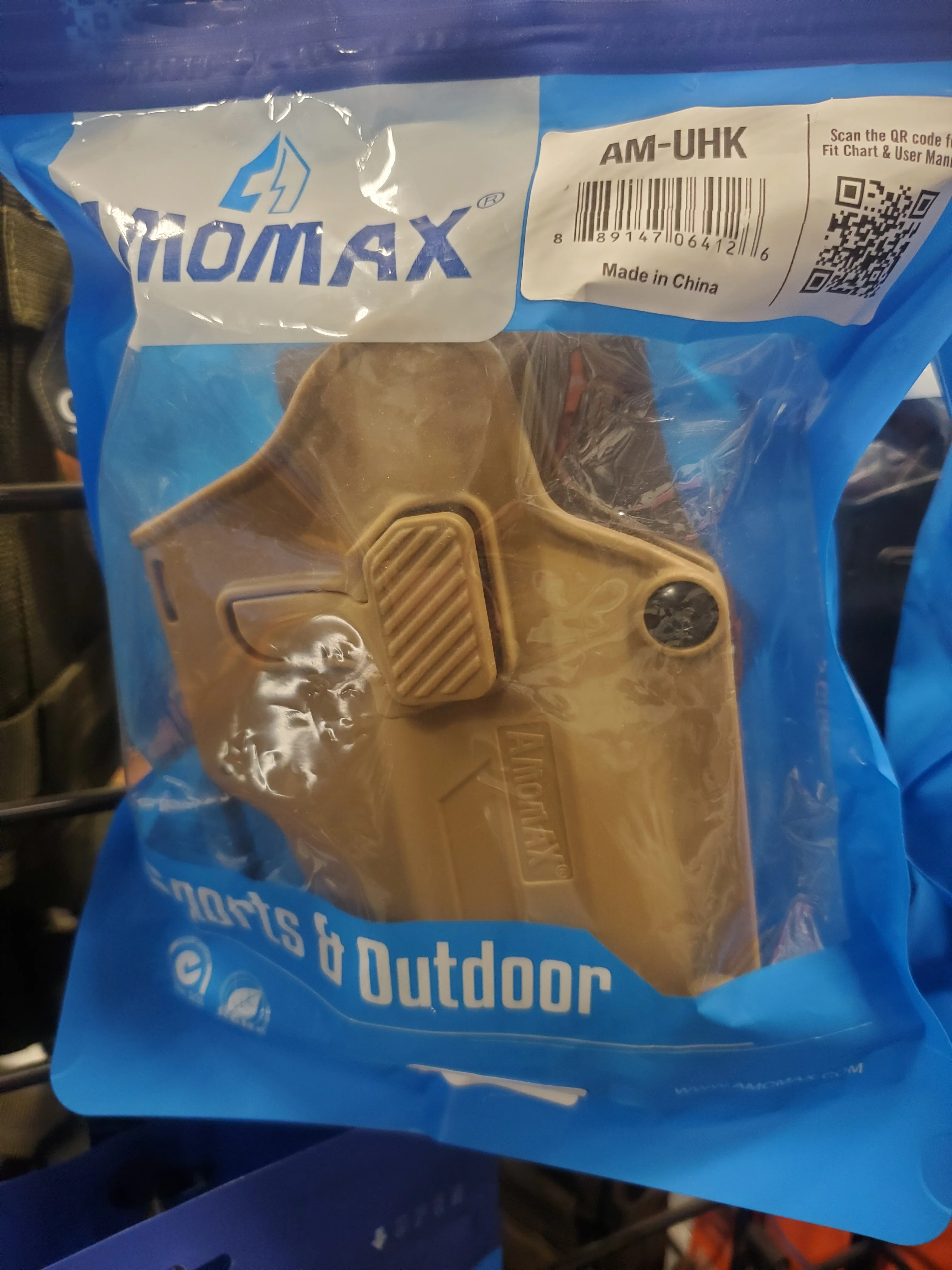 Amomax Per-Fit Holster (Fits over 80 handguns, Right-hand, TAN