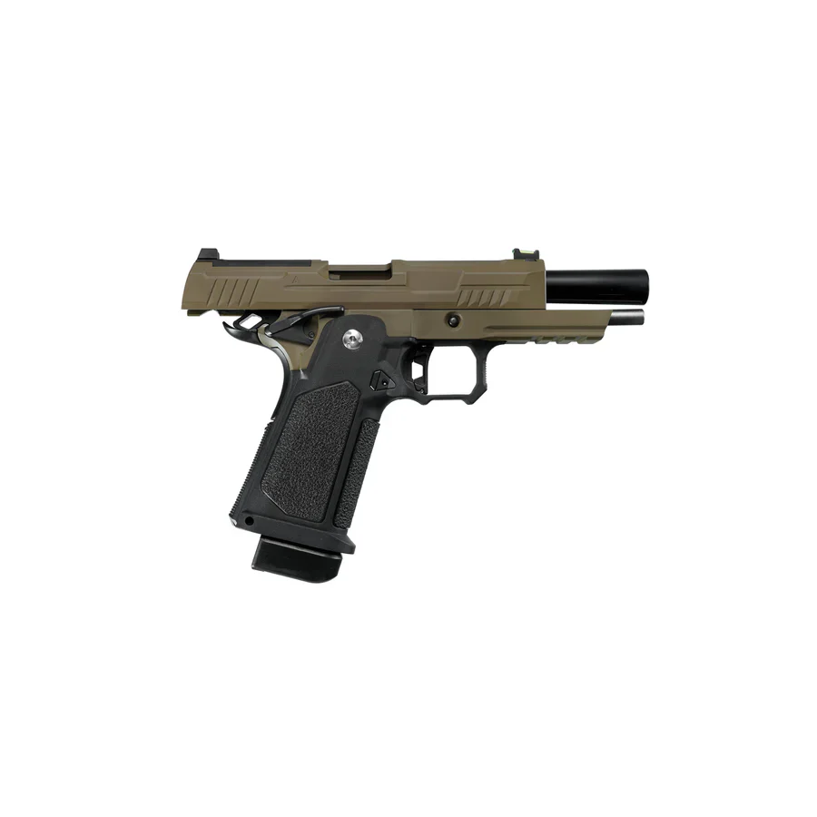ARCTURUS Vanguard 4.3" Hi-Capa GBB Pistol w/Optics Ready Slide BLK-TAN - Image 2