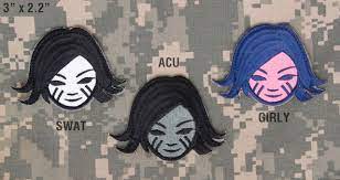 Battlegirl Hook and Loop Patch - Wolf Gray / ACU