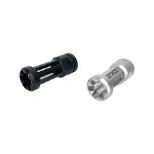 14mm CCW R-style CNC Flash Hider  BLACK OR SILVER