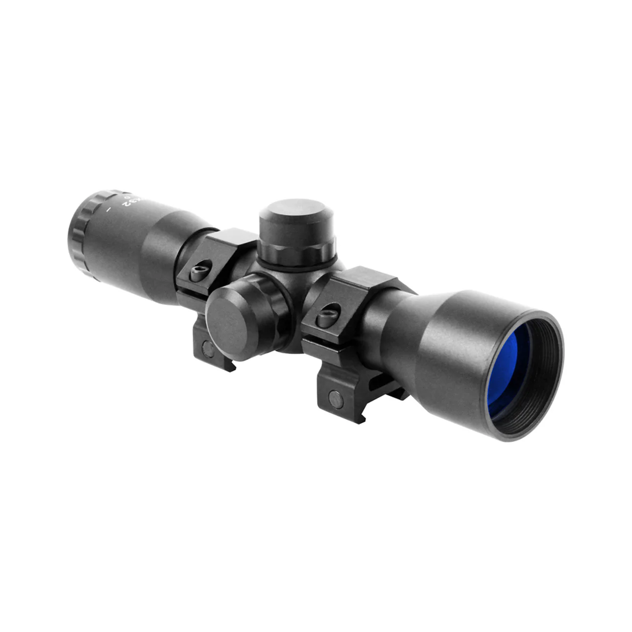 4X32 COMPACT MIL-DOT SCOPE W/RINGS