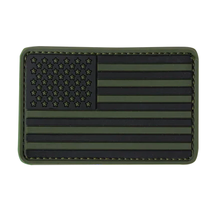 US FLAG PVC PATCH Olive Drab