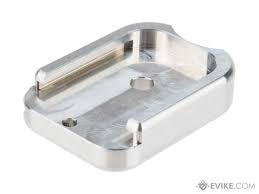 AW Custom HX CNC Aluminum Baseplate for Hi-Capa Pistols (Color: Silver)