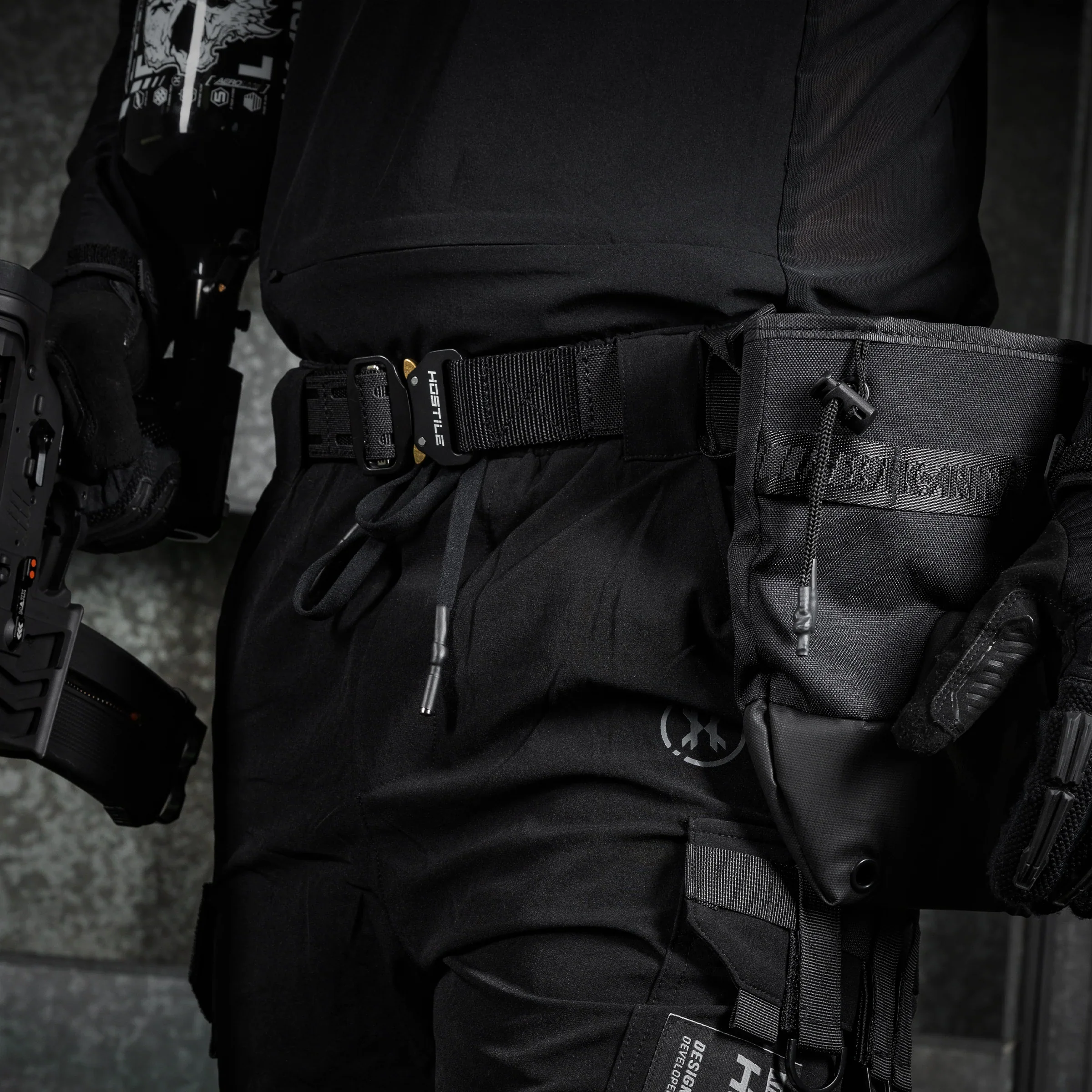 HK Army Hostile LTS Quick Click Molle Belt - Black - Image 2