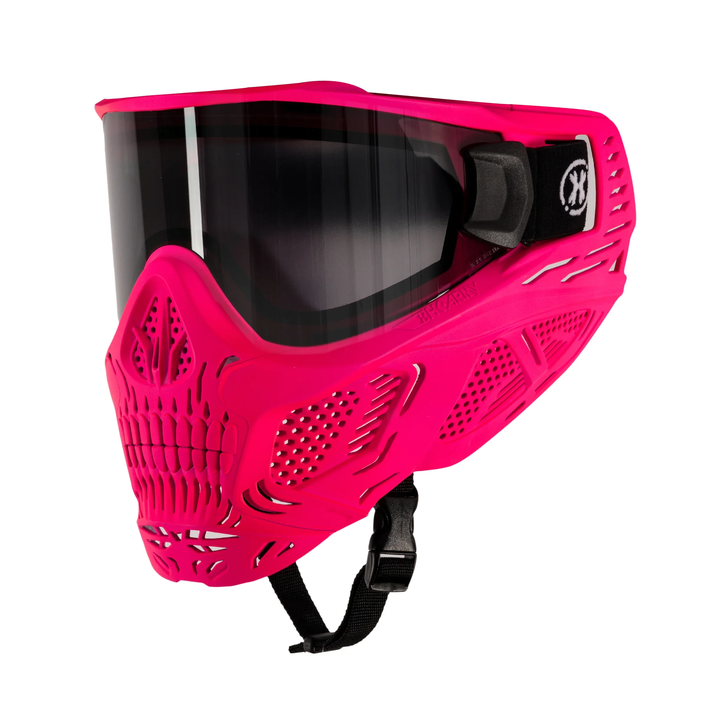 HK Army HSTL SKULL GOGGLE NEON PINK W/ SMOKE LENS