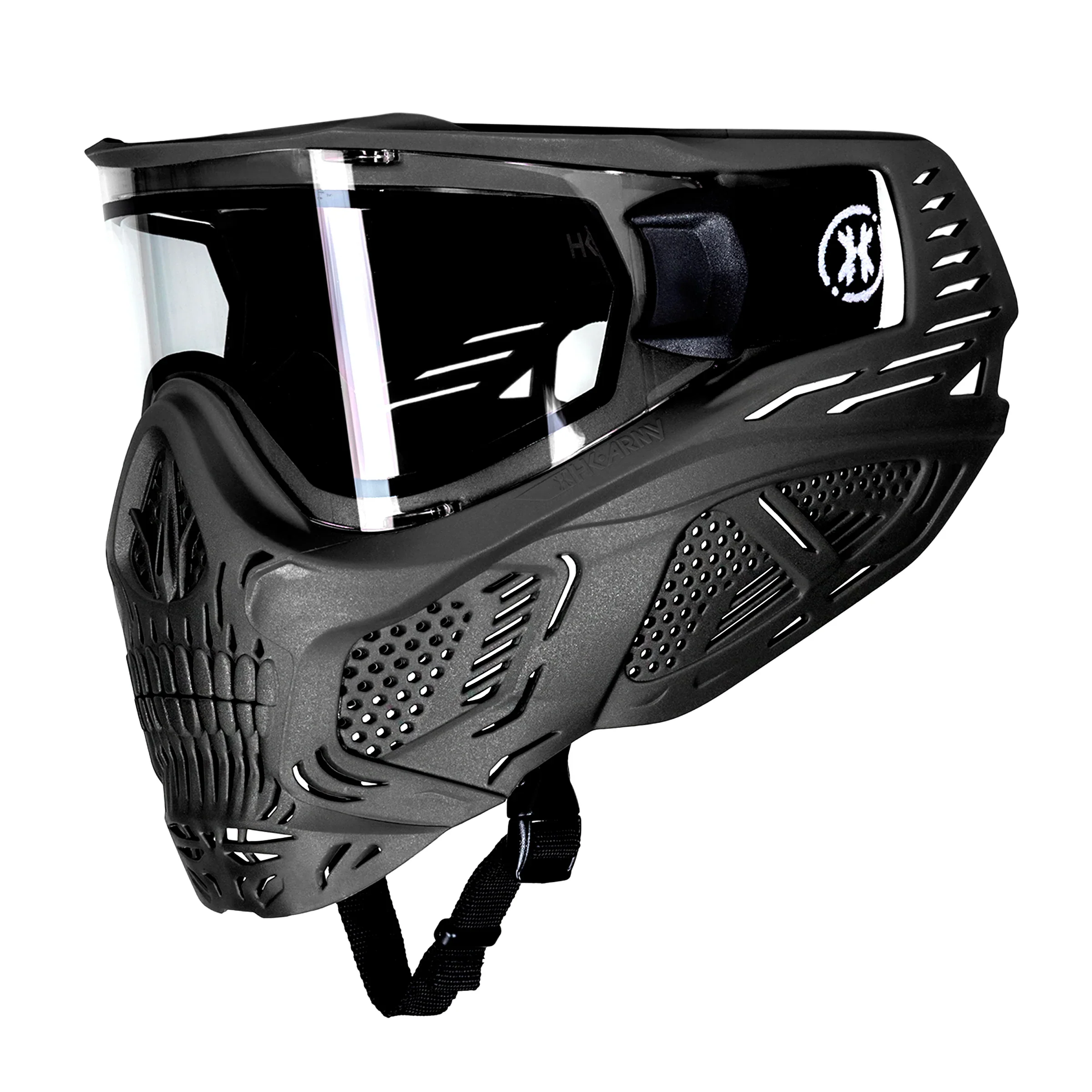HK Army HSTL SKULL Goggle clear lens- Black