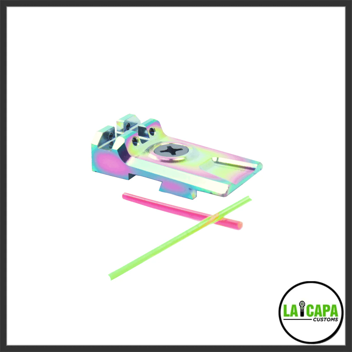 LA Capa Customs Lightweight 5.1 Fiber Optic Rear Sight for Hi Capa - Image 2