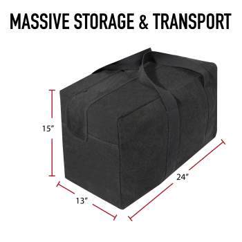 ROTHCO CANVAS PARACHUTE CARGO BAG - BLACK - Image 4