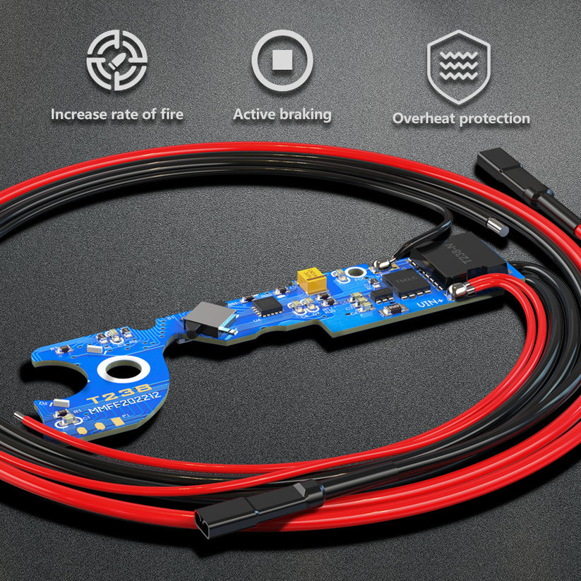 T238 Rhino Programmable ETU MOSFET Active Braking Overheat Protection For AIRSOFT KWA 2.5/3.0