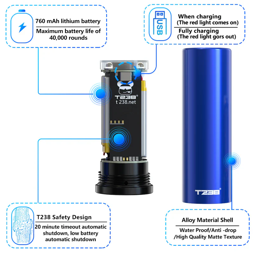 T238 BlueCan + RGB+ Spitfire Tracer Unit For Nerf Darts/Gel Ball Blaster /Airsoft - Image 6