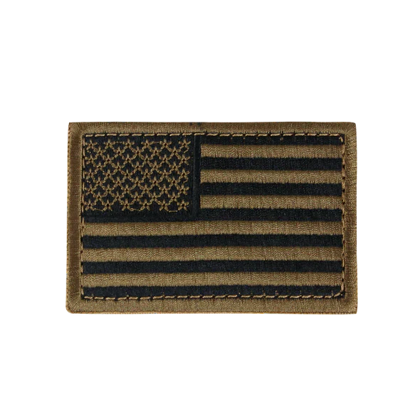 US FLAG PATCH Coyote Brown