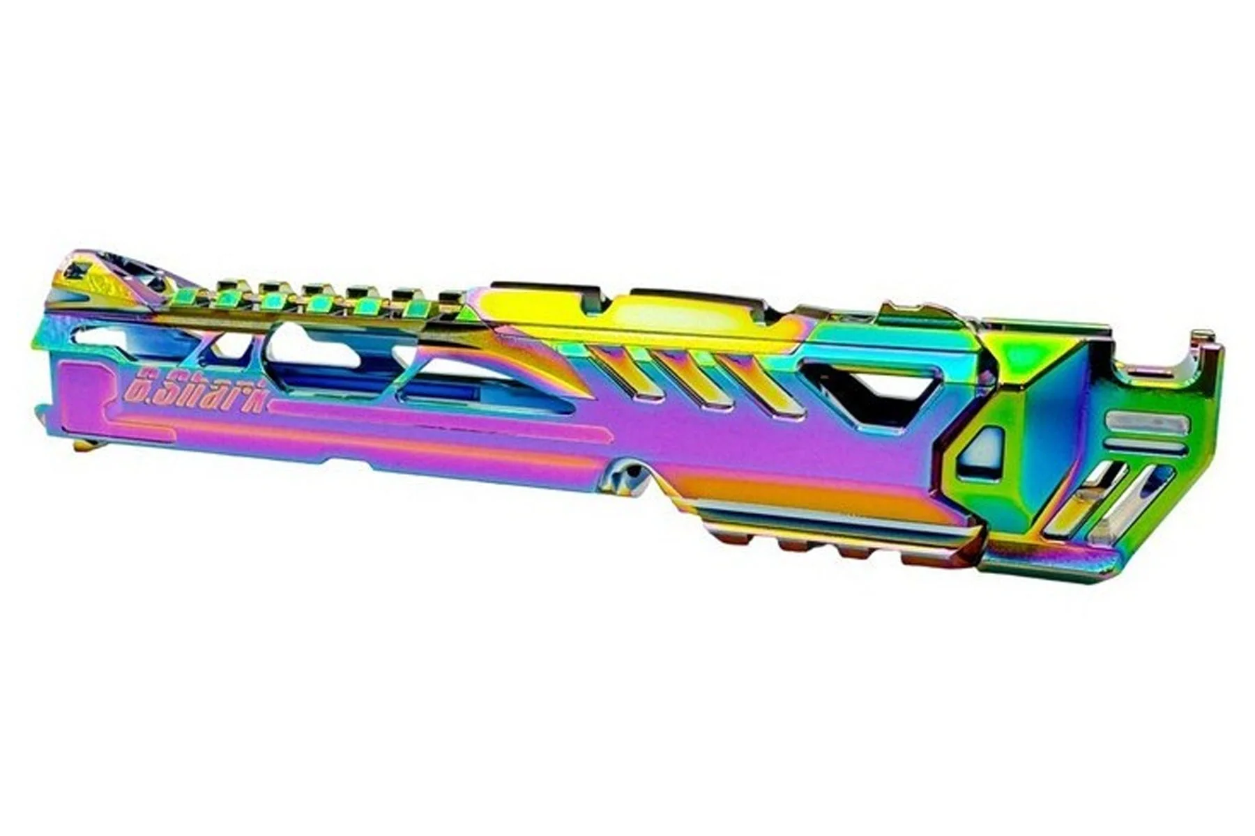 CTM TAC AAP-01 FUKU-2 CNC UPPER - BABY SHARK Cutout version Electroplated Rainbow