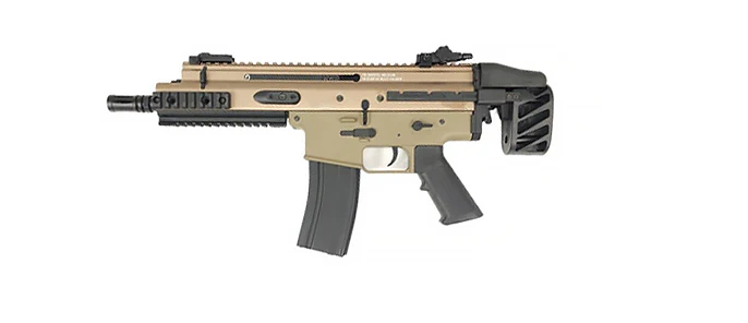 Double Bell SCAR-SC AEG Rifle (Full metal, QD Gearbox, DE, Two Magaznies Ver.) - Image 2