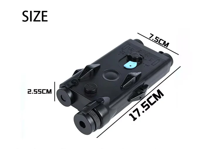 Dummy PEQ-2 Battery Box With Red Laser  BLK