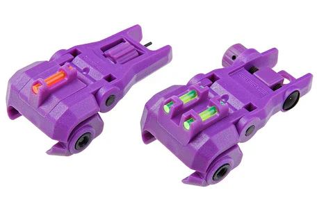 G&G Dual-Profile Fiber Optic Flip-up Iron Sight Purple - Image 2