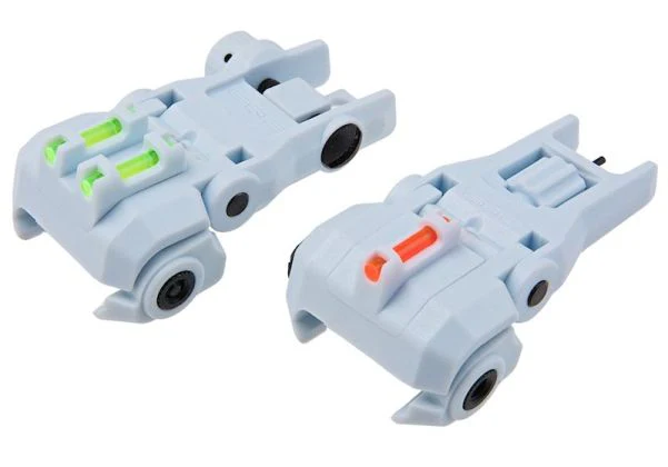 G&G DUAL-PROFILE FIBER OPTIC FLIP-UP SIGHT - MACARON BLUE - Image 2