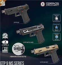 G&G GTP9 MS PISTOL  --   With extended CO2 mag