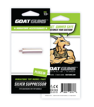 GoatGuns 1911 Suppressor - Silver - Image 2