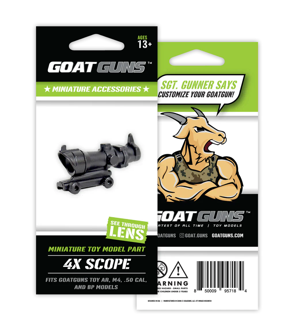 GoatGuns Mini 4x Scope Black - Image 2