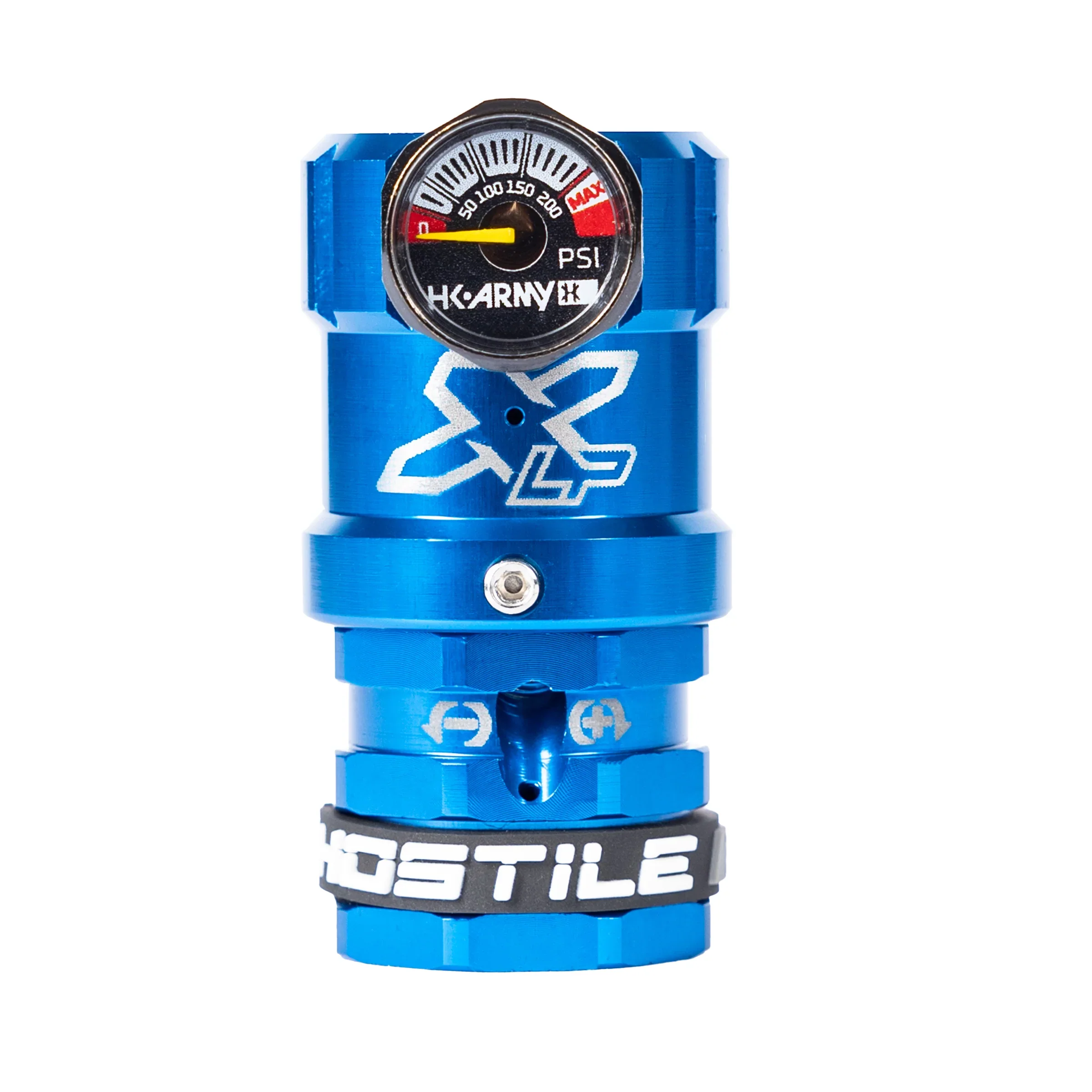 Hostile XLP Regulator - Side Port Quick-Disconnect      BLUE