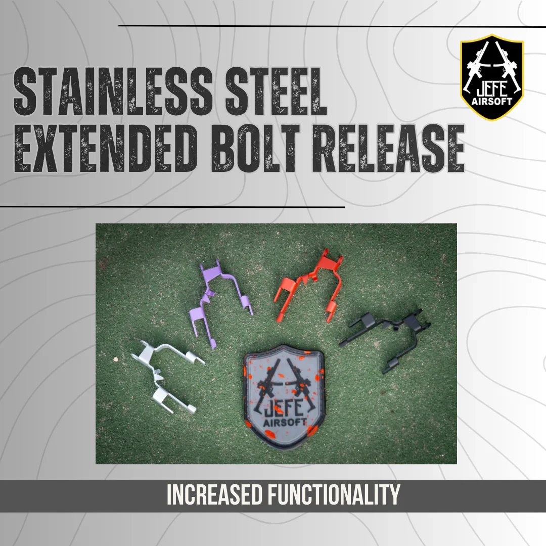 Jefe's Airsoft Solutions Stainless Steel AAP01 Extended Bolt Release Right Hand Only