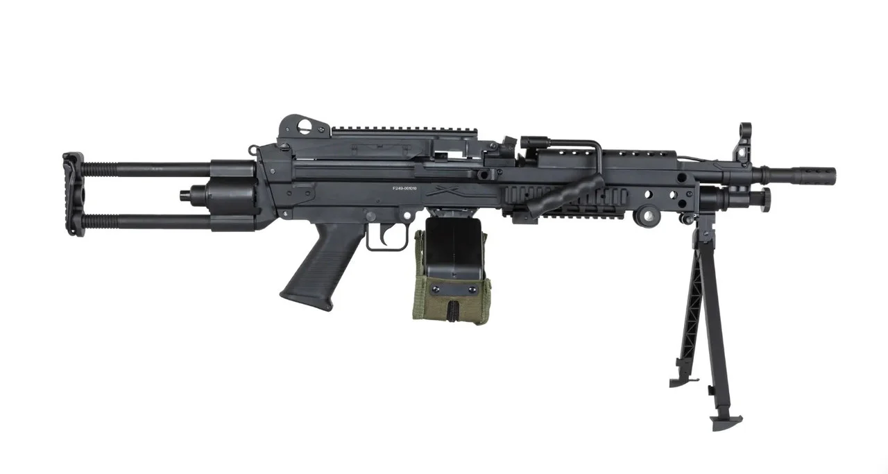 Specna Arms F249 PARA FLEX X-ASR Airsoft Machine Gun Black M249 - Image 4