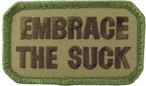 Mil-Spec Monkey "Embrace the Suck" Embroidered Morale Patch (Color: Multicam)