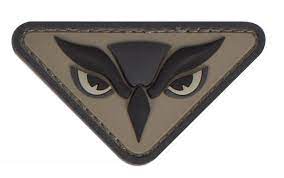Mil-Spec Monkey "Owl Head" PVC Morale Patch (Color: ACU)