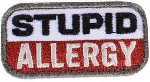 Mil-Spec Monkey "Stupid Allergy" Hook and Loop Patch - Medical