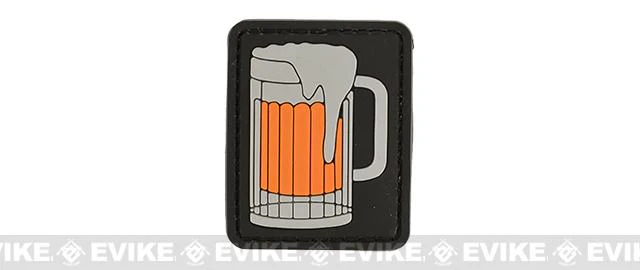 Rubberized PVC "Big Beer" Tactical Patch - 3 Color