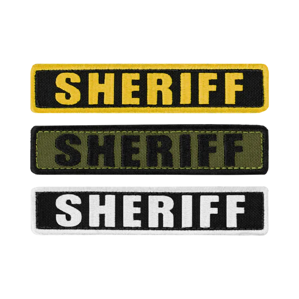 Sheriff Patch 5x2 med