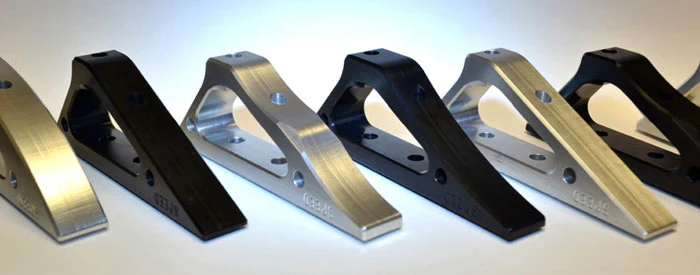 Speed Airsoft CNC KeyMod "BLADE" Foregrip in Black Silver Red