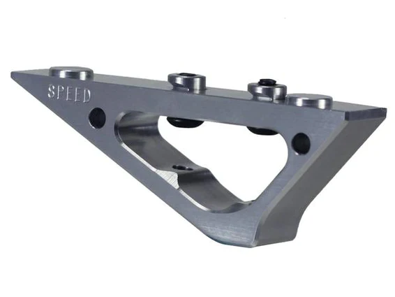 Speed Airsoft CNC KeyMod "BLADE" Foregrip in Black Silver Red - Image 3