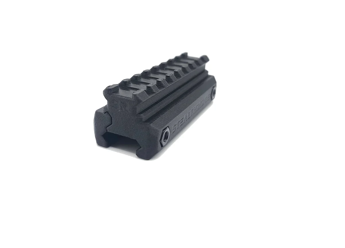 STEALTHRIDGE Picatinny Riser Mount – 0.83" Height, 8 Slots