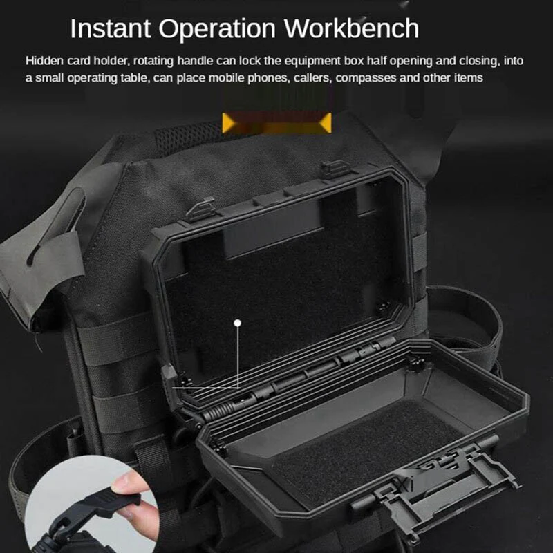 Tactical MOLLE Safe Case For Phone & accessories (BK) - Image 6