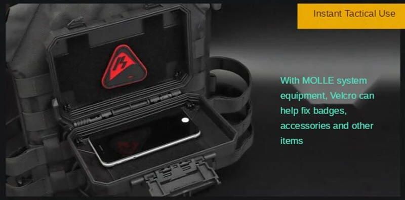 Tactical MOLLE Safe Case For Phone & accessories (BK) - Image 7