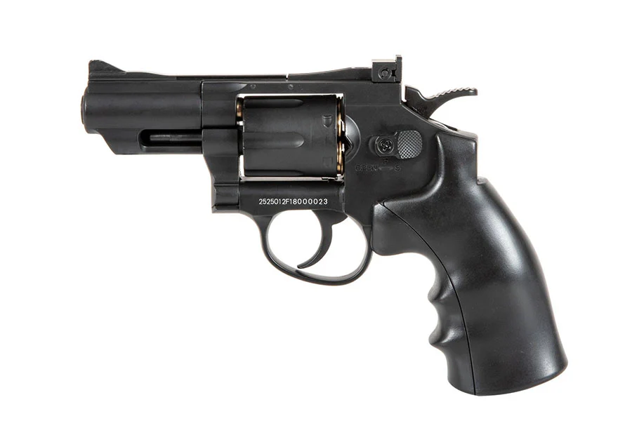 Well G296A Full Metal 6mm CO2 Swing Out Revolver (Black)