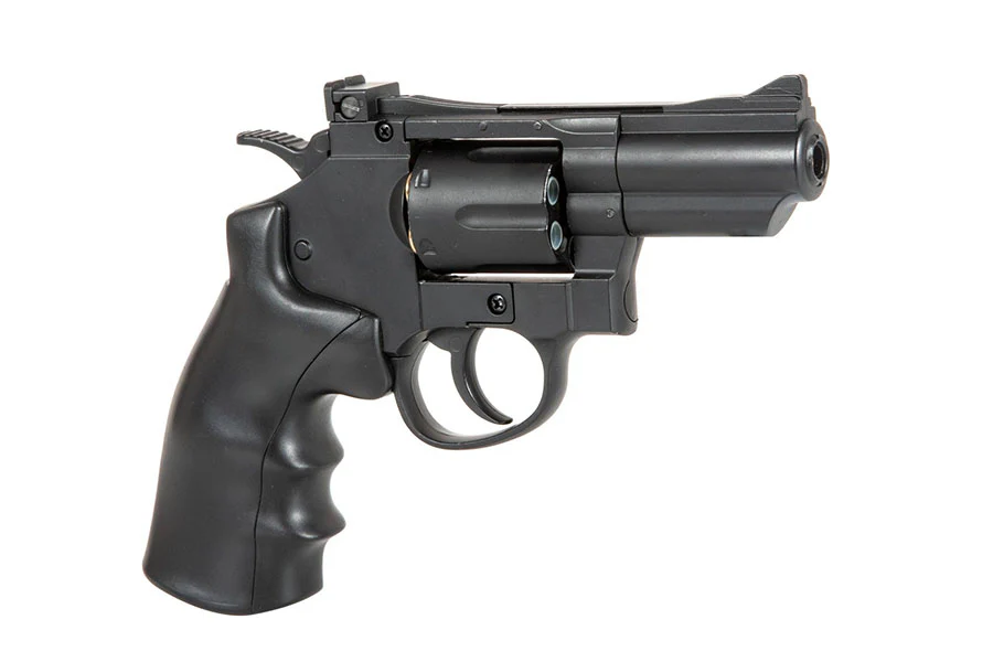Well G296A Full Metal 6mm CO2 Swing Out Revolver (Black) - Image 2