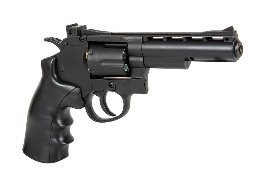 Well G296B Full Metal 6mm CO2 Swing Out Revolver (Black) - Image 2
