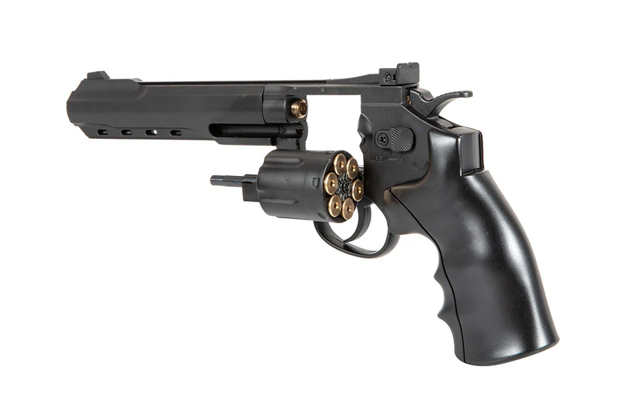 Well G296C Full Metal 6mm CO2 Swing Out Revolver (Black) - Image 2